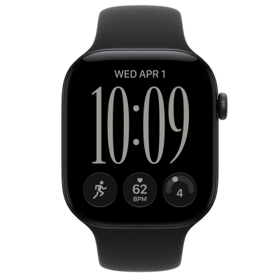 Часы Apple Watch Series 12 42mm Black Aluminum Case with Black Sport Band