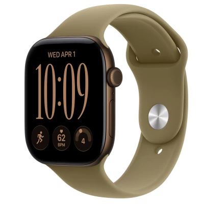 Часы Apple Watch Series 12 42mm Dark Bronze Aluminum Case with Olive Sport Band