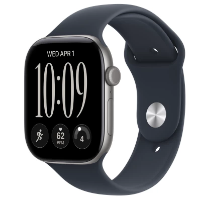 Часы Apple Watch Series 12 42mm Space Gray Aluminum Case with Navy Blue Sport Band