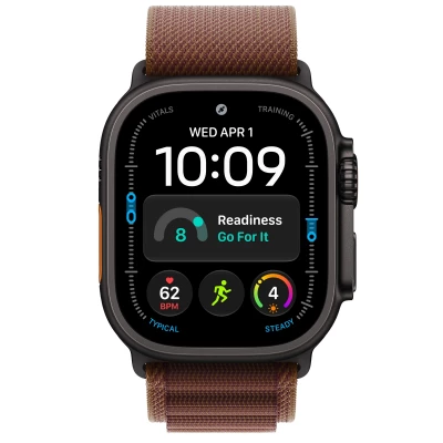 Часы Apple Watch Ultra 4 49mm Black Titanium Case with Burgundy Alpine Loop