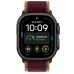 Часы Apple Watch Ultra 4 49mm Black Titanium Case with Burgundy Trail Loop