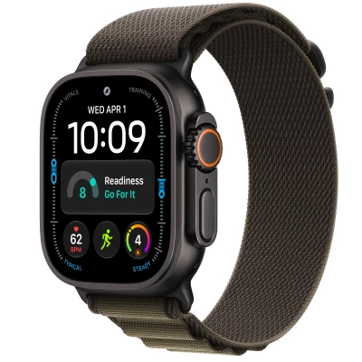 Часы Apple Watch Ultra 4 49mm Black Titanium Case with Dark Olive Alpine Loop Часы Apple Watch Ultra 4 49mm Black Titanium Case with Dark Olive Alpine Loop