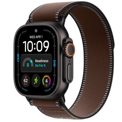 Часы Apple Watch Ultra 4 49mm Black Titanium Case with Dark Umber Trail Loop