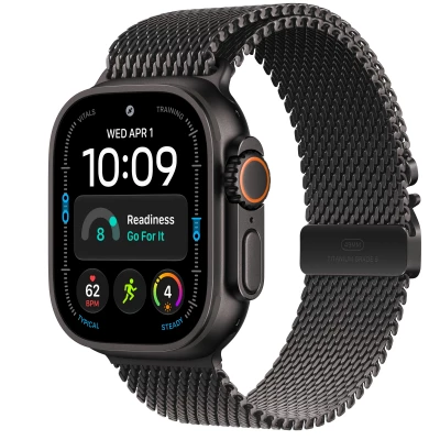 Часы Apple Watch Ultra 4 49mm Black Titanium Case with Black Titanium Milanese Loop Часы Apple Watch Ultra 4 49mm Black Titanium Case with Black Titanium Milanese Loop