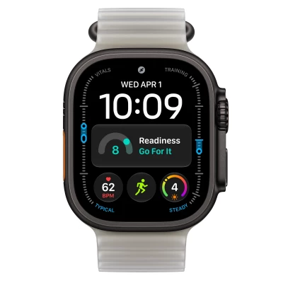 Часы Apple Watch Ultra 4 49mm Black Titanium Case with Translucent Gray Ocean Band Часы Apple Watch Ultra 4 49mm Black Titanium Case with Translucent Gray Ocean Band