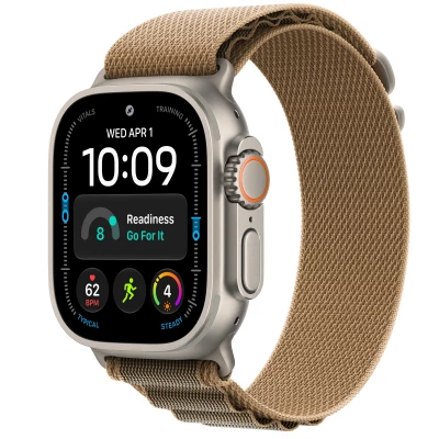 Часы Apple Watch Ultra 4 49mm Natural Titanium Case with Desert Alpine Loop
