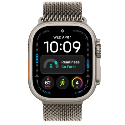 Часы Apple Watch Ultra 4 49mm Natural Titanium Case with Natural Titanium Milanese Loop