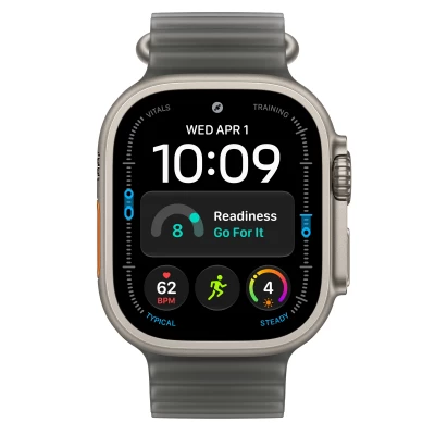 Часы Apple Watch Ultra 4 49mm Natural Titanium Case with Translucent Black Ocean Band