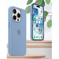 Чехол для iPhone 15 Pro Apple AA Silicone Case - Winter Blue