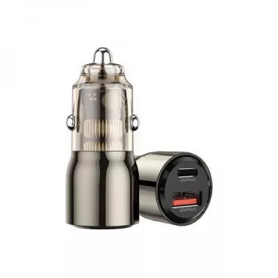 Автомобильное зарядное устройство Wiwu Geek Car Charger 95W USB+USB-C