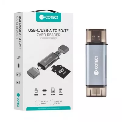 Адаптер COTE USB-C/A to SD/TF