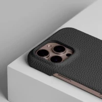 Чехол для iPhone 16 Pro Apple AA Leather Case - Black