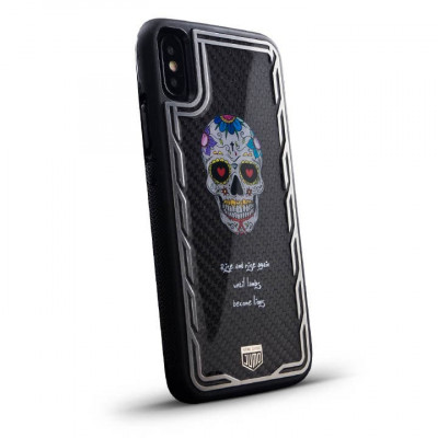 Чехол для iPhone X Jumo Carbon Skull