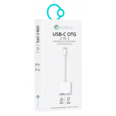 Адаптер Cote USB-C 2 in 1 OTG