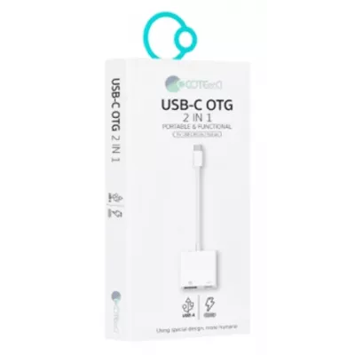 Адаптер Cote USB-C 2 in 1 OTG