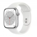 Часы Apple Watch Series 8 41mm Silver Aluminum Case White Sport Band