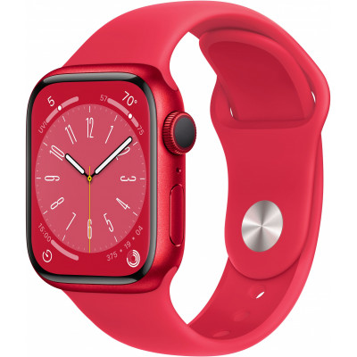 Часы Apple Watch Series 8 41mm Red Aluminum Case Red Sport Band