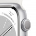 Часы Apple Watch Series 8 45mm Silver Aluminum Case White Sport Band