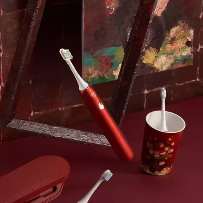 Ультразвуковая зубная щетка Xiaomi Soocas X3U & Van Gogh Museum Design Red Ультразвуковая зубная щетка Xiaomi Soocas X3U & Van Gogh Museum Design Red