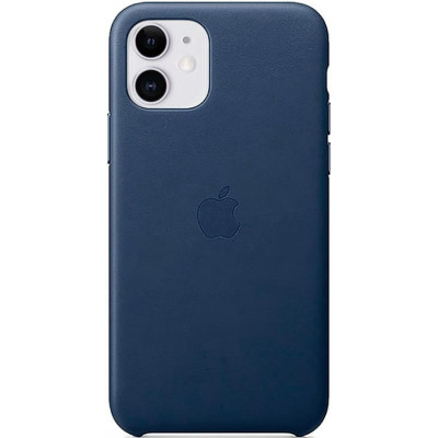 Чехол для iPhone 11 Apple AA Leather Case - Midnight Blue