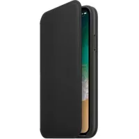Чехол для iPhone X Apple Leather Book- Black
