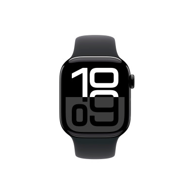 Часы Apple Watch Series 10 42mm Jet Black Aluminum Case Midnight Sport Band