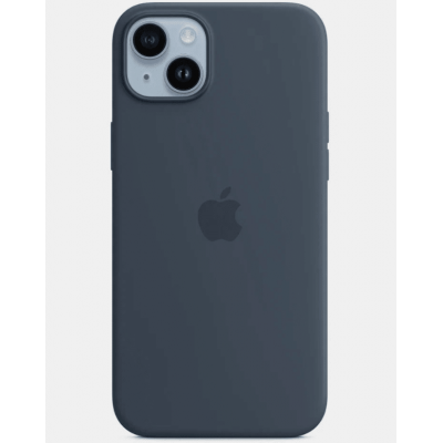 Чехол для iPhone 14 Apple AA Silicone Case - Strom Blue