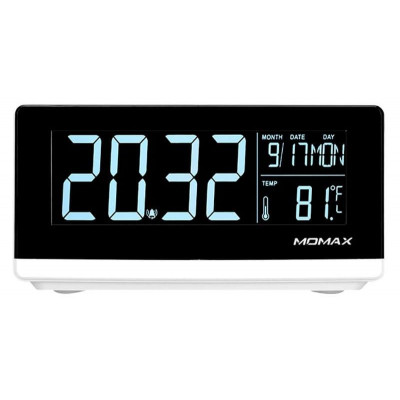 Беспроводное зарядное устройство с часами Momax Q.Clock Digital Clock with Wireless Charger