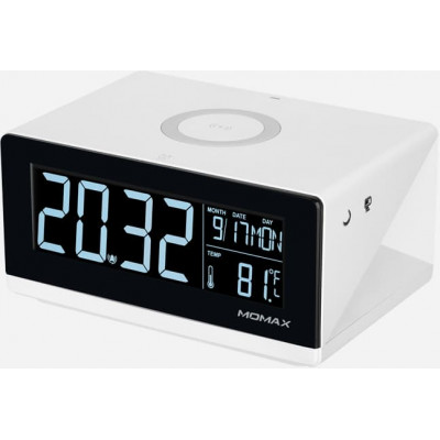 Беспроводное зарядное устройство с часами Momax Q.Clock Digital Clock with Wireless Charger