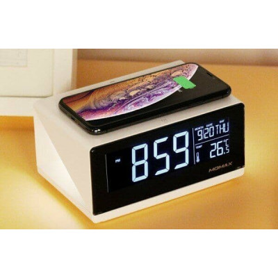 Беспроводное зарядное устройство с часами Momax Q.Clock Digital Clock with Wireless Charger