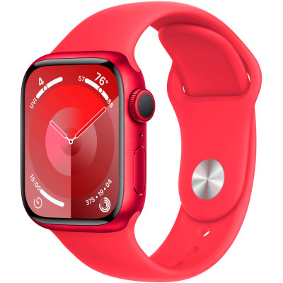 Часы Apple Watch Series 9 41mm Red Aluminum Case Red Sport Band