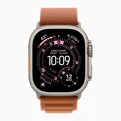 Часы Apple Watch Ultra 3 49mm Natural Titanium Case with Terra Cotta Alpine Loop