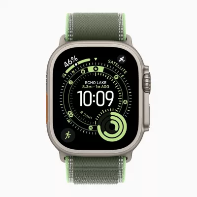 Часы Apple Watch Ultra 3 49mm Natural Titanium Case with Green/Neon Trail Loop Часы Apple Watch Ultra 3 49mm Natural Titanium Case with Green/Neon Trail Loop