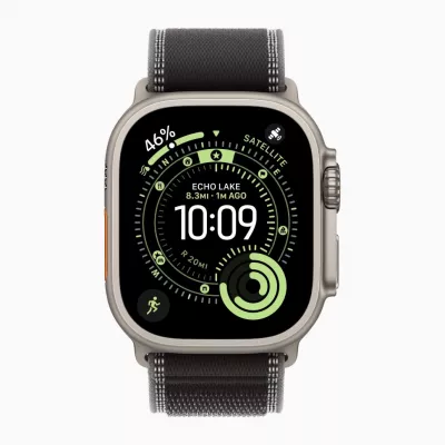 Часы Apple Watch Ultra 3 49mm Natural Titanium Case with Black/Charcoal Trail Loop Часы Apple Watch Ultra 3 49mm Natural Titanium Case with Black/Charcoal Trail Loop